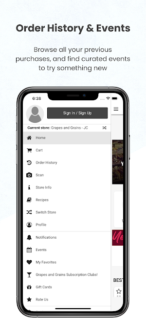 Grapes & Grains Wine & Spirits Screenshot 2