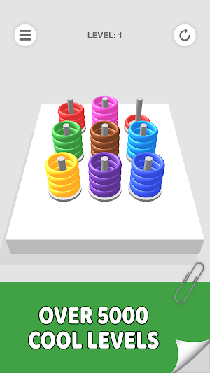 Sort Rings - Color Puzzle Screenshot 2