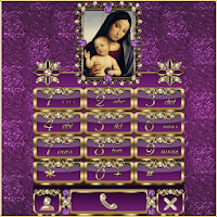 Virgin Mary Lilac Dialer theme