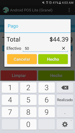 Android POS Lite (Granel) Screenshot 3