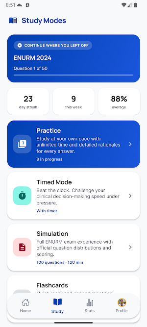 ENURM Prep Screenshot 1