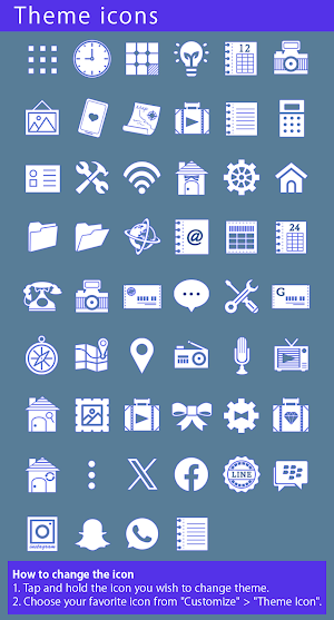 Hydrangea Wall Theme +HOME Screenshot 3