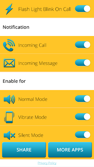 Flash Light Blink On Call Screenshot 2