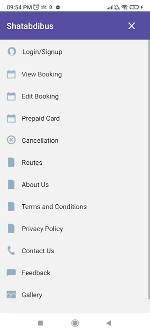Shatabdi Travels. Screenshot 2