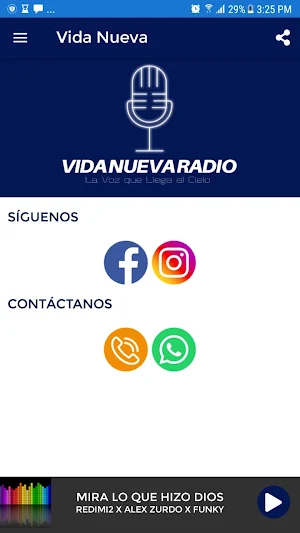 Vida Nueva Radio Online Screenshot 0