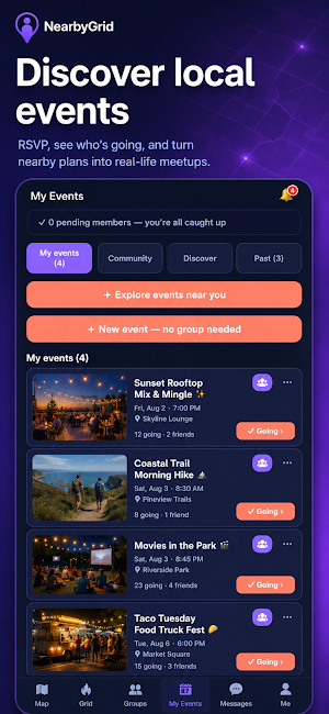 NearbyGrid: Meet People Nearby Screenshot 2