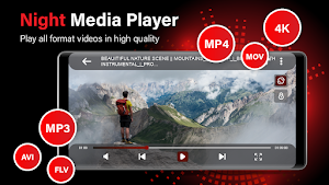 Night Video Player: Full HD Screenshot 2
