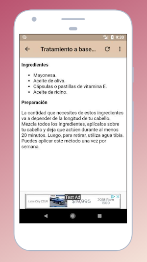 Tratamiento para el Cuidado de Screenshot 2