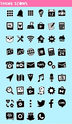 Panda Kid Theme +HOME Screenshot 3