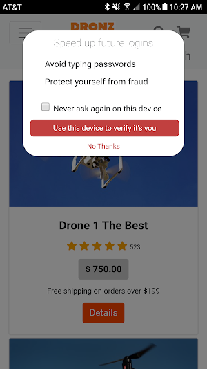 Nok Nok™ ShopAuth Screenshot 3