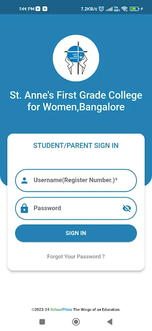ST. ANNES COLLEGE,BANGALORE Screenshot 0