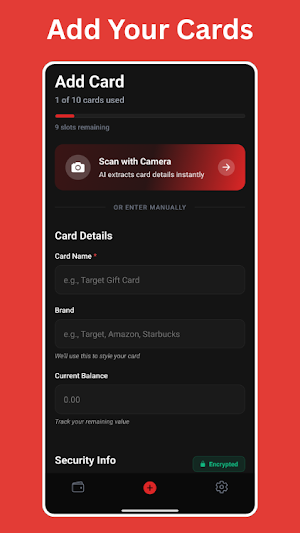 Cardinal: Gift Card Manager Screenshot 2