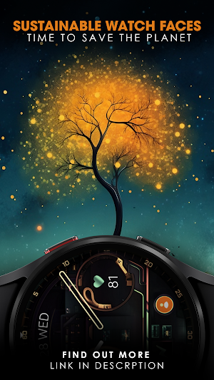 RetroFuture analog watch face Screenshot 2
