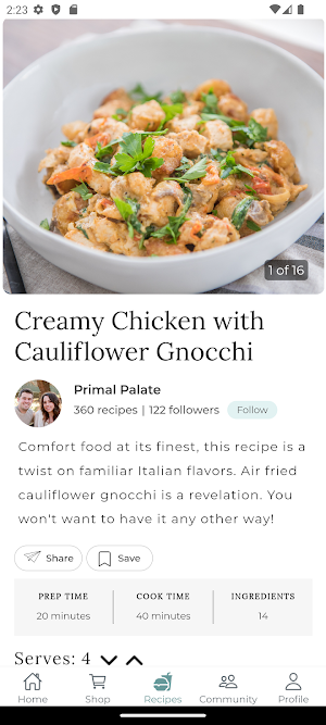 FoodSocial: Recipes & Market Screenshot 1