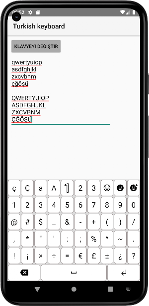 türkçe klavye Screenshot 2
