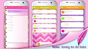 Glitter Notepad Notes Screenshot 0