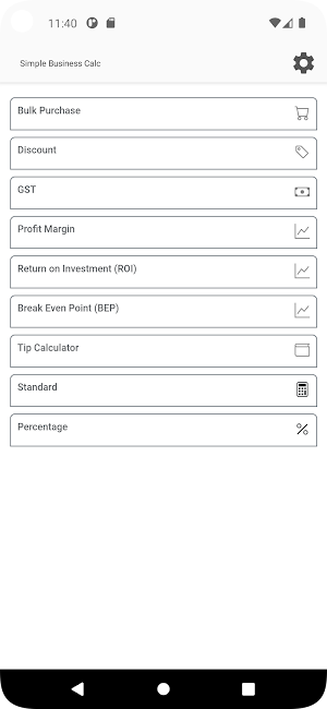 Simple Business Calculation Screenshot 0