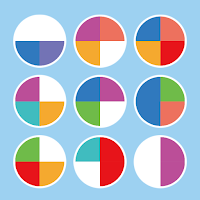 Color Rings Quarter Pie