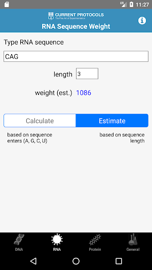 Molecular Weight Calculator Screenshot 1