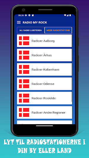 My Rock Radio Danmark FM App Screenshot 2