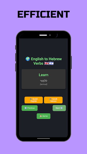 Hebrew Verbs (English-Hebrew) Screenshot 3