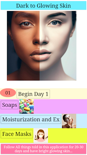 Face & Skin Care Glowing skin Screenshot 0