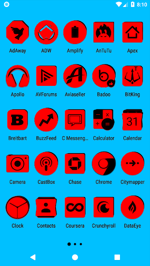 Red and Black Icon Pack Screenshot 1