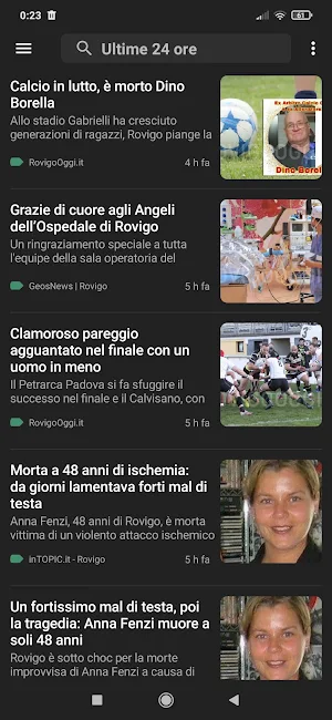 Rovigo notizie Screenshot 2