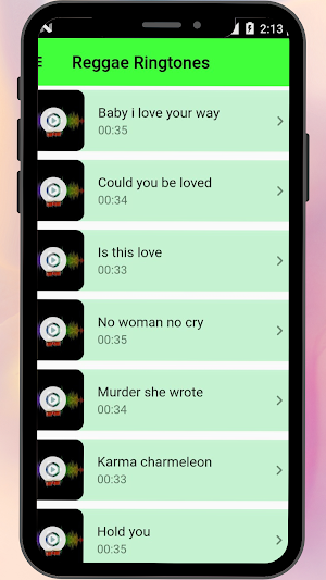 Reggae Ringtones Screenshot 0