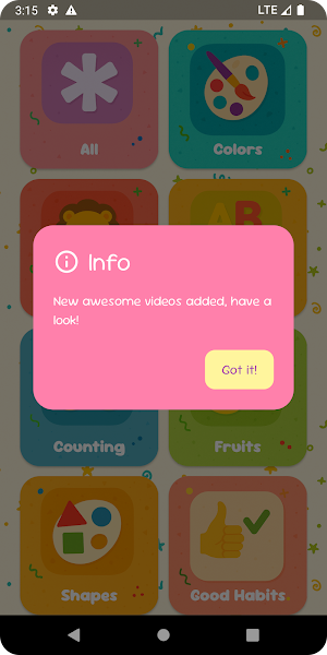 Kiddie Vidz - Kids reels app Screenshot 1
