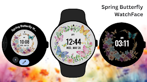 Spring Butterfly Watch Face Screenshot 2