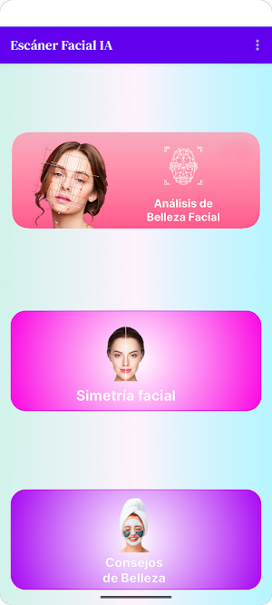 Escaner Facial Belleza Screenshot 1
