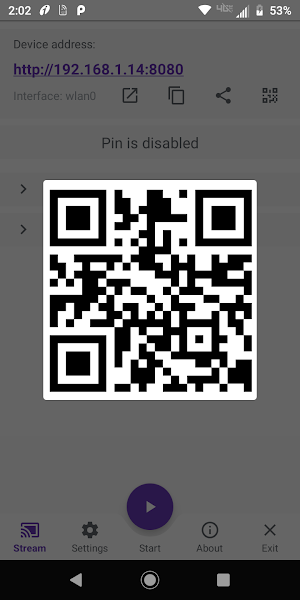 Mobile Screen Stream For Web Screenshot 1