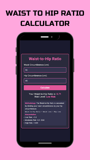 Waist-to-Hip Ratio Calculator Screenshot 0