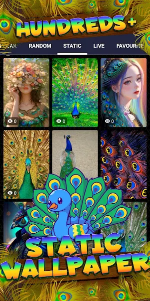 peacock wallpaper Screenshot 3