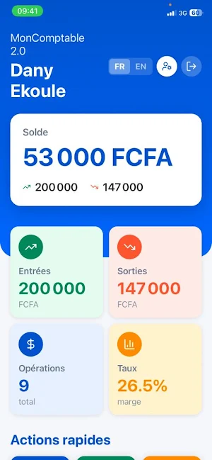 Mon Comptable 2.0 Screenshot 1