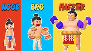 Idle Lifting: Sumo Wrestling Screenshot 0