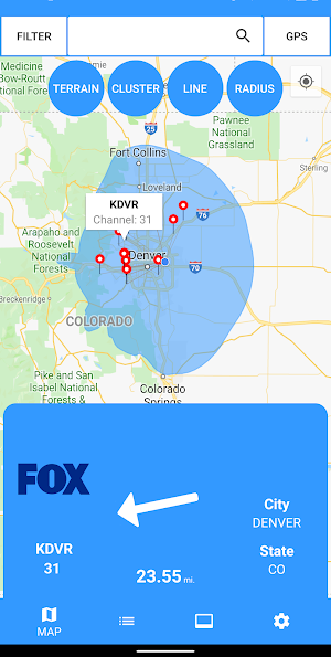 TV Towers - TV Antenna Finder & Free TV Shows Screenshot 0
