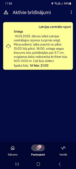 Meteo Latvia Screenshot 1