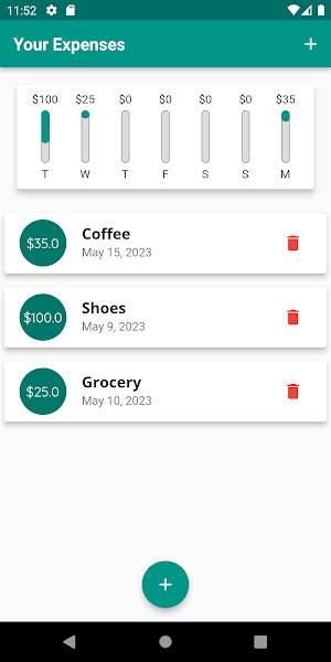 DG - Expense Tracker Screenshot 2