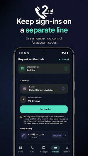 Second Phone Number : 2nd Line Screenshot 3