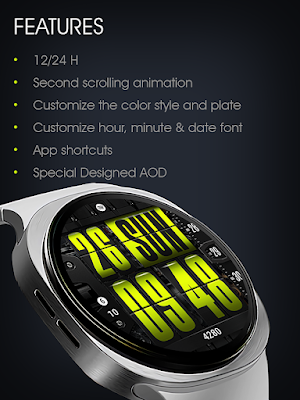 UsA Flip Watch Face - USA189 Screenshot 2