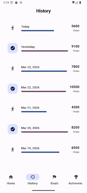 Walktive: Step Tracker & Goals Screenshot 2