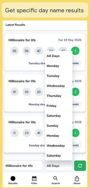 Lottery Results for Powerball Screenshot 3