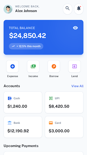 Paylio - Budget + EMI Tracker Screenshot 0