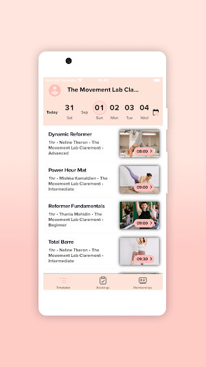 The Movement Lab Bookings Screenshot 1