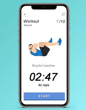 flat stomach workout offline Screenshot 2