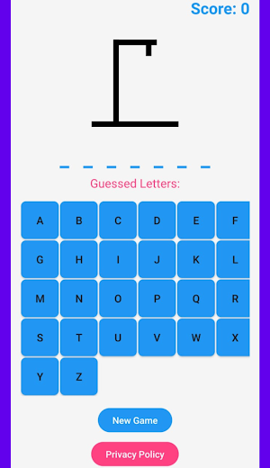 Classic Hangman Game Screenshot 1