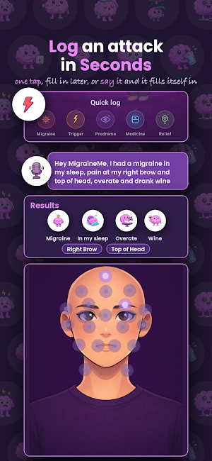 MigraineMe Smart AI Tracker Screenshot 3