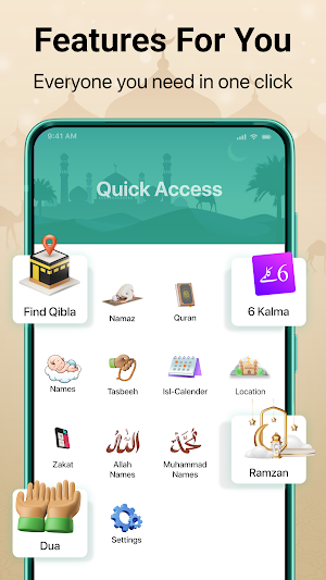 Qibla Direction: Prayer times Screenshot 1